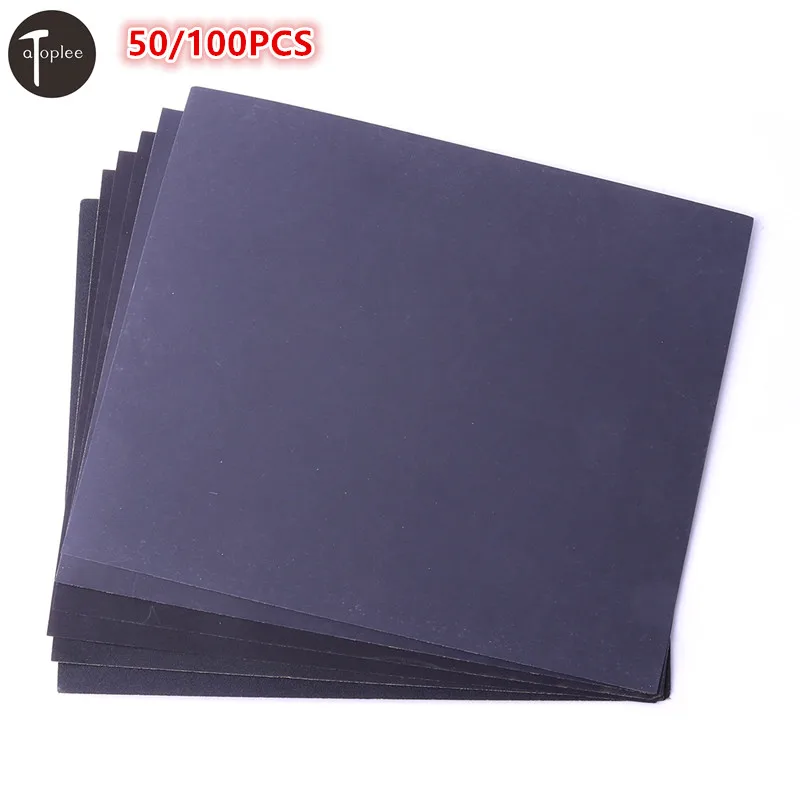 50/100pcs 5Sizes 280#/400#/1000#/1500#/2000# Wet/Dry Sandpaper Sanding Screen 230x280mm For DIY Or Industrial Applications