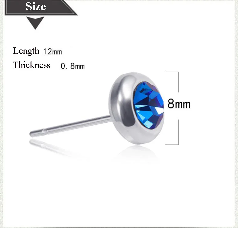 2018 Titanium Steel Ear Stud Earrings For Women Men Spike With Cubic Zircon Charm Stud Earrings Fashion Punk Jewelry Gift