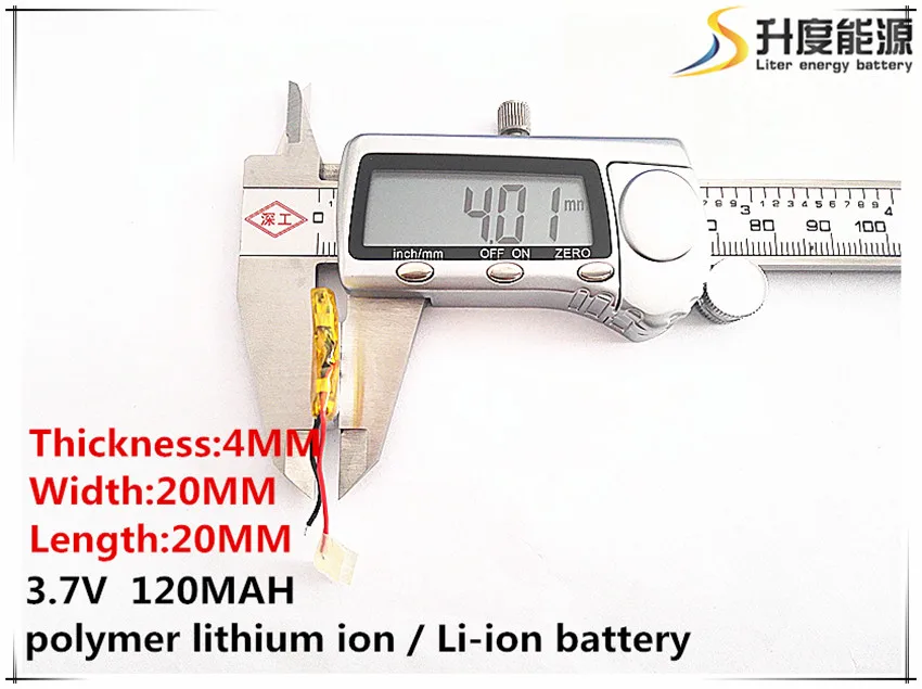10 Stück [SD] 3,7 V, 120 mAh, [ 402020 ] Polymer-Lithium-Ionen-/Li-Ionen-Akku für Spielzeug, Powerbank, GPS, MP3, MP4, Handy, Lautsprecher