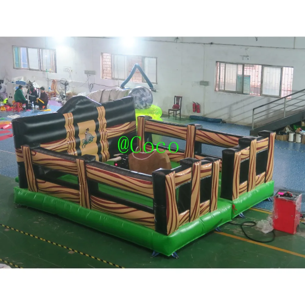 sea shipment,commercial Inflatable mechanical bull rodeo,commercial human bull rodeo outdoor sport game for kids and adults