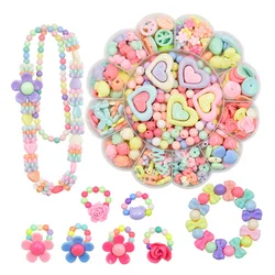 Free Shipping Children Fashion Beads Toy Diy Handmade Wear Necklaces Bracelets Beaded Educational 3D Puzzle Perler Beads Toys