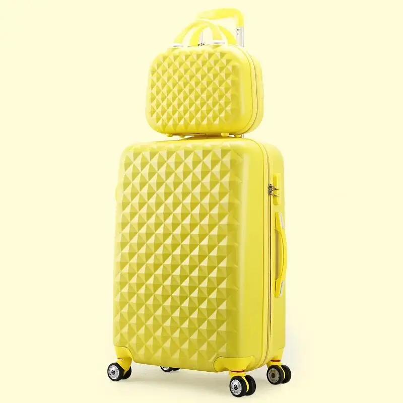 kids Lovely Rolling luggage set women trolley suitcase girls pink cute spinner brand carry on luggage travel bag vs cosmetic bag