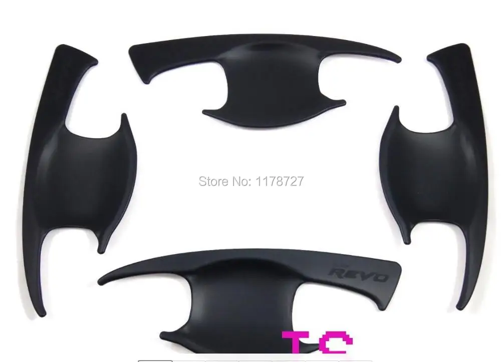 Free Shiping for 2016 hilux new pickup door handle insert trims for toyota hilux revo 2015 2016 car styling bowl cover hiluxrevo