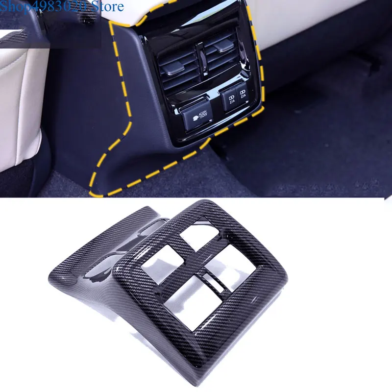 ABS chrome Rear Air Conditioning Outlet Decorative Sequins Rear Outlet Frame Cover For Toyota Avalon XX50 2019 Car Accessories