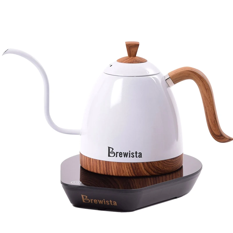 220VElectric Korean standard plug Brewista coffee pot Fine mouth brew coffee pot Pour Over Coffee Kettle Gooseneck Pot 600ml