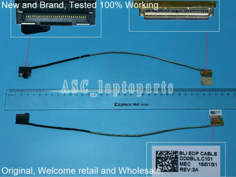 New Original LCD LED Video Flex Cable For Toshiba S50 S50-B S55T-B5 S55-B S55-C5274 L50-B 30Pin Laptop LCD Screen DD0BLILC130