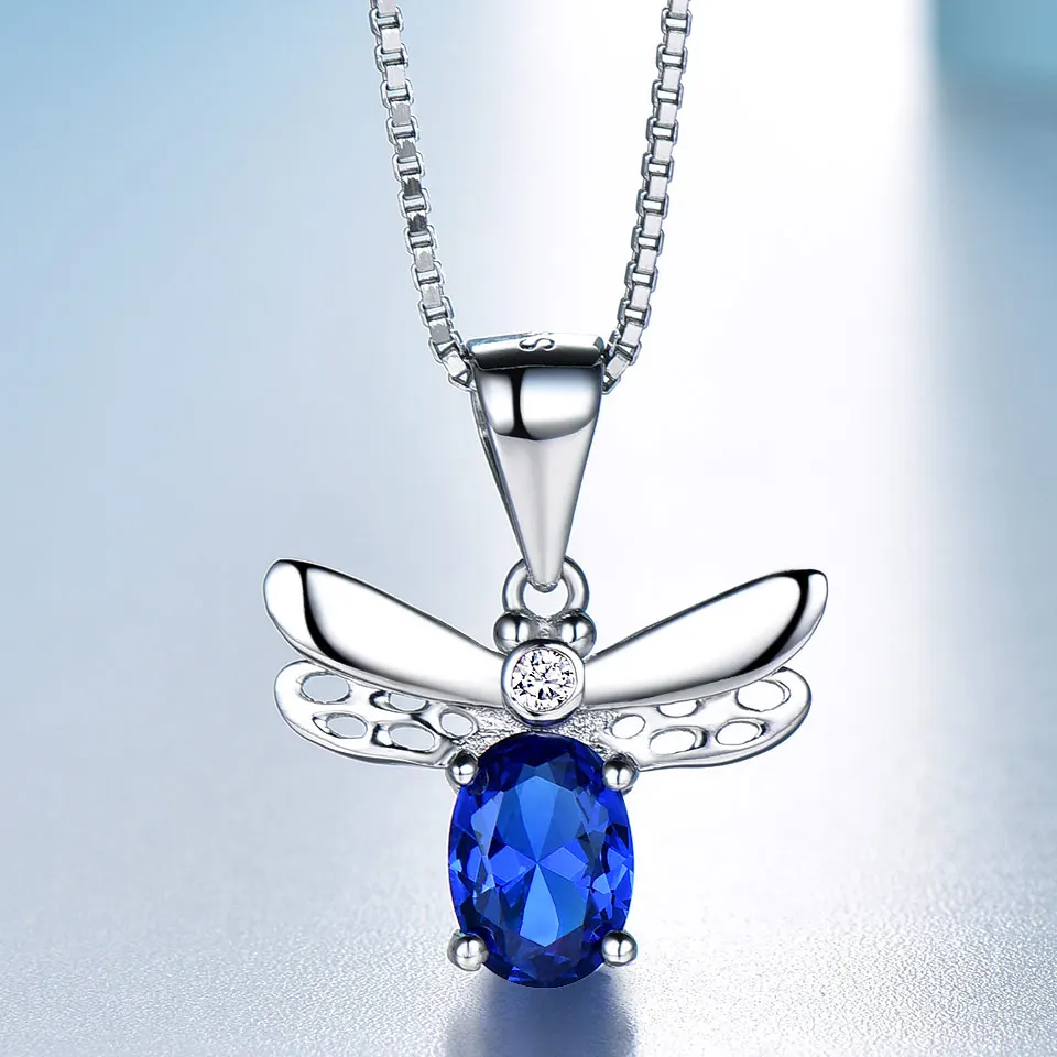 UMCHO Silver 925 Jewelry Pendants Necklaces Lovely Honey Bee Design Pendant Fine Jewelry  Acessorios For Women With Chain