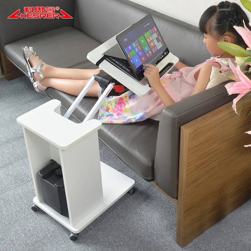 Kesrer-T Multifunctional Moving Laptop Desk Arm Rotating Lift Sofa Bedside Notebook Stand Lazy Computer table