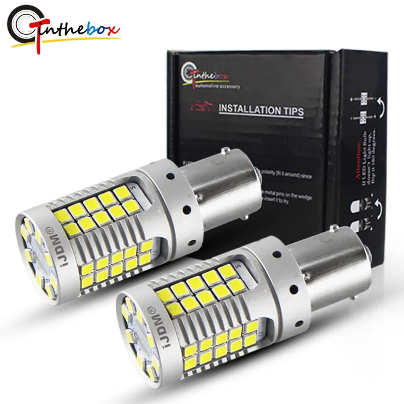 

Gtinthebox P21W PY21W LED Canbus BA15S BAU15S 19W 1156 Car led Light 3030 SMD Amber White Red Auto Brake Lights Turn Signal Bulb