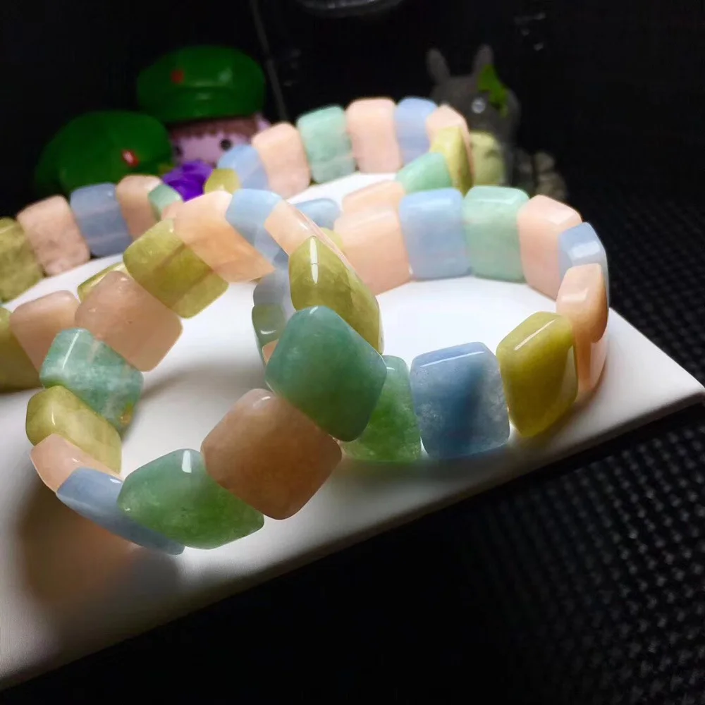 

natural Morganite stone beads bracelet natural stone bangle fashion jewelry for woman for gift wholesale !