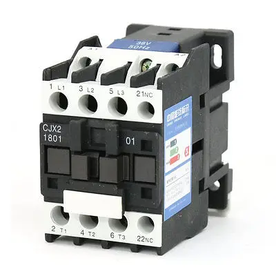 

CJX2-1810 AC Contactor 36V 50Hz Coil 18A 3-Phase 3-Pole 1NC