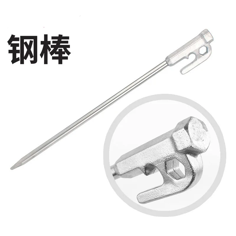 

New stainless steel nail outdoor 30cm rod tent Camping skylight Accessories metal stake poles accessories