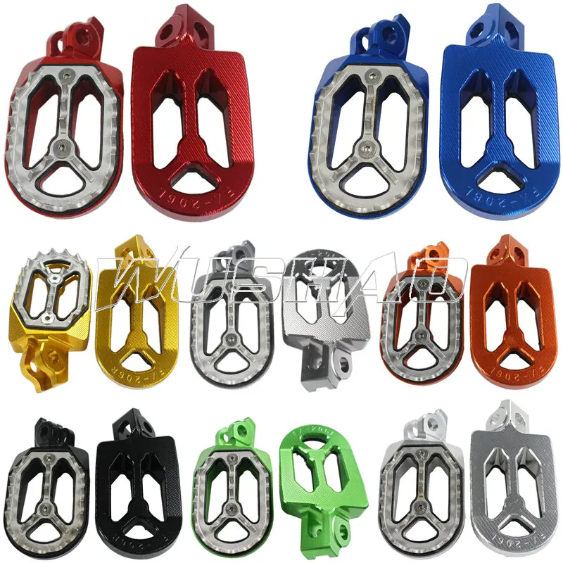 De Alumínio da motocicleta Pé Pegs Footpegs Apoios Para Os Pés Para 2010-2015 Suzuki RMZ450 RMZ250 RMZ 450 250 15 14 13 12 10 11