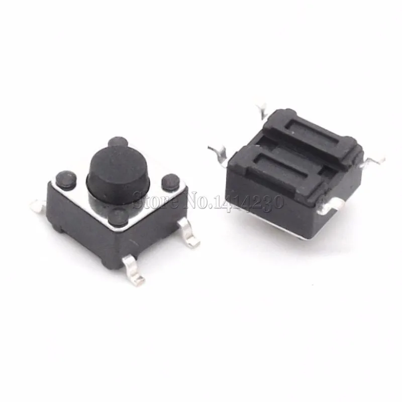 100PCS SMD Tact Push Button Switch 6X6X5mm Micro Switch 6*6*5mm