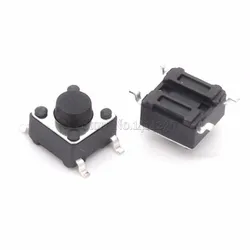 100PCS SMD Tact Push Button Switch 6X6X5mm Micro Switch 6*6*5mm