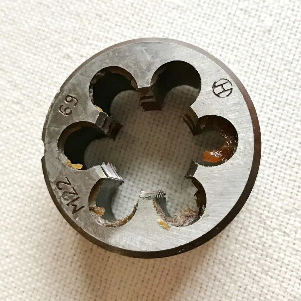 Venda de Custo de Matriz Manual de Mão Esquerda 9sicr Feita M24 M25 M26 M27 M35 1.0 1.5 2.0 2.5 3.0 mm para Rosquear Peças de Metal de Aço