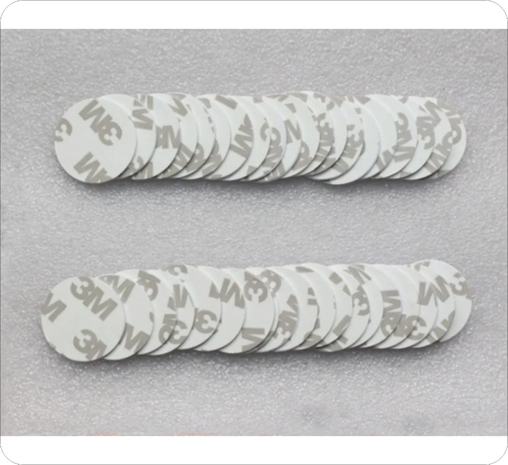 Free shipping (100pcs 25mm 125khz  EM/TK4100 RFID Tag ) 3M Adhesive RFID Coin Card