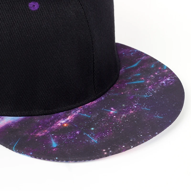 Casual solid color lady hip hop hat fashionable men and women adjustable baseball hat street stitching purple sky cap