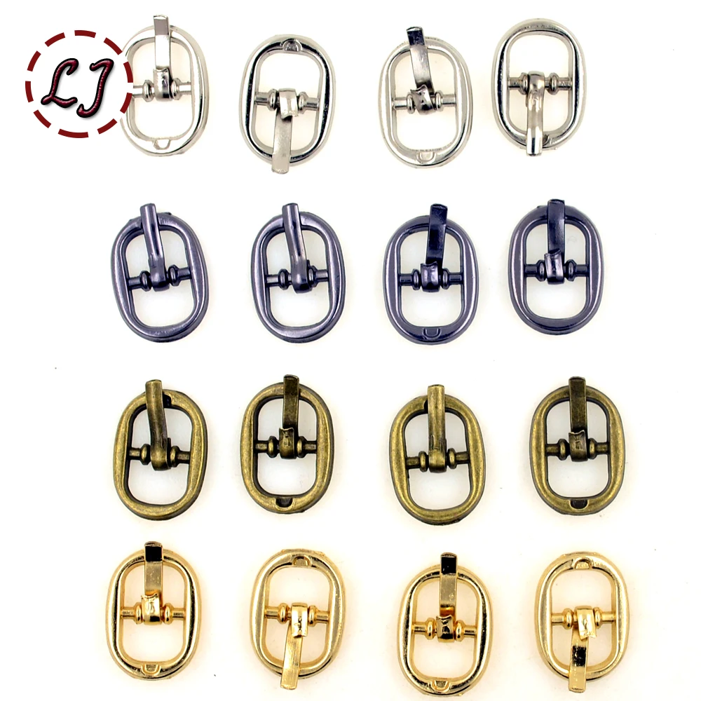 New arrive high quality 30pcs/lot silver black gold bronze 8mm alloy metal shoes bags Belt small Buckles DIY sew accessories