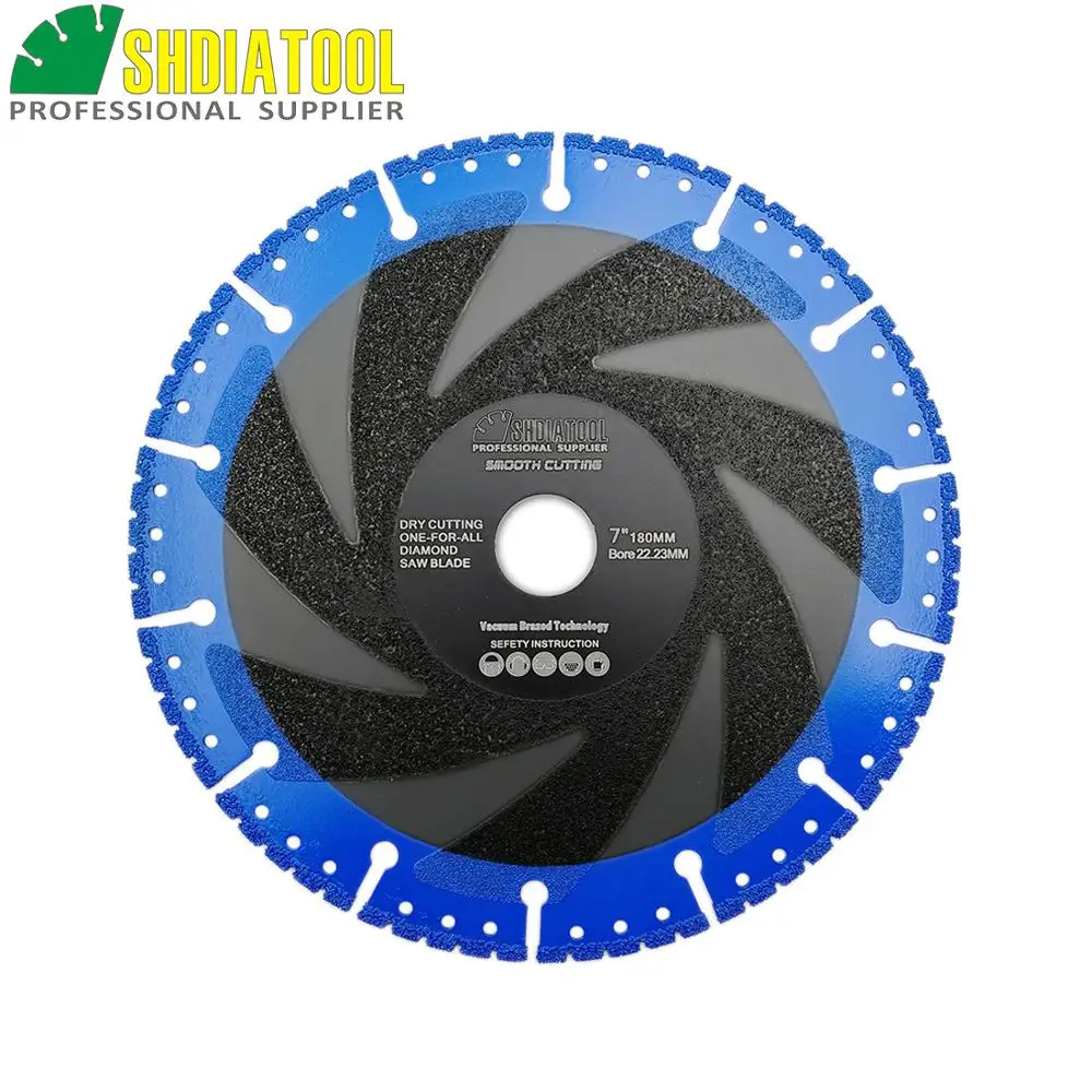 DIATOOL 1pc 180mm Vacuum Brazed Diamond Blade For All Purpose 7\