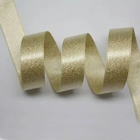 100 Yards 3mm 6mm 9mm 16 mm 22mm 38mm hochwertiges Gold doppelseitiges Band DIY Geschenk verpackung Kopf bedeckung Kleidung handgemacht