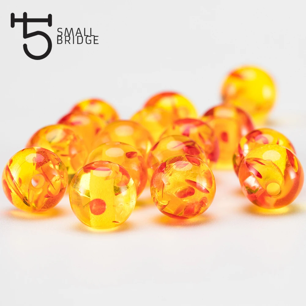 8mm Gold Color Plastic Acrylic Beads For Jewelry Making DIY Bracelet Material Round Resin Spacer Beads Wholesale Q201