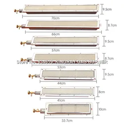 Top Quality Barbecue Infrared Ceramic Burner Stainless Steel Ceramics Gas Burner BBQ Alumunium Alloy Infrared Burner With Nozzle