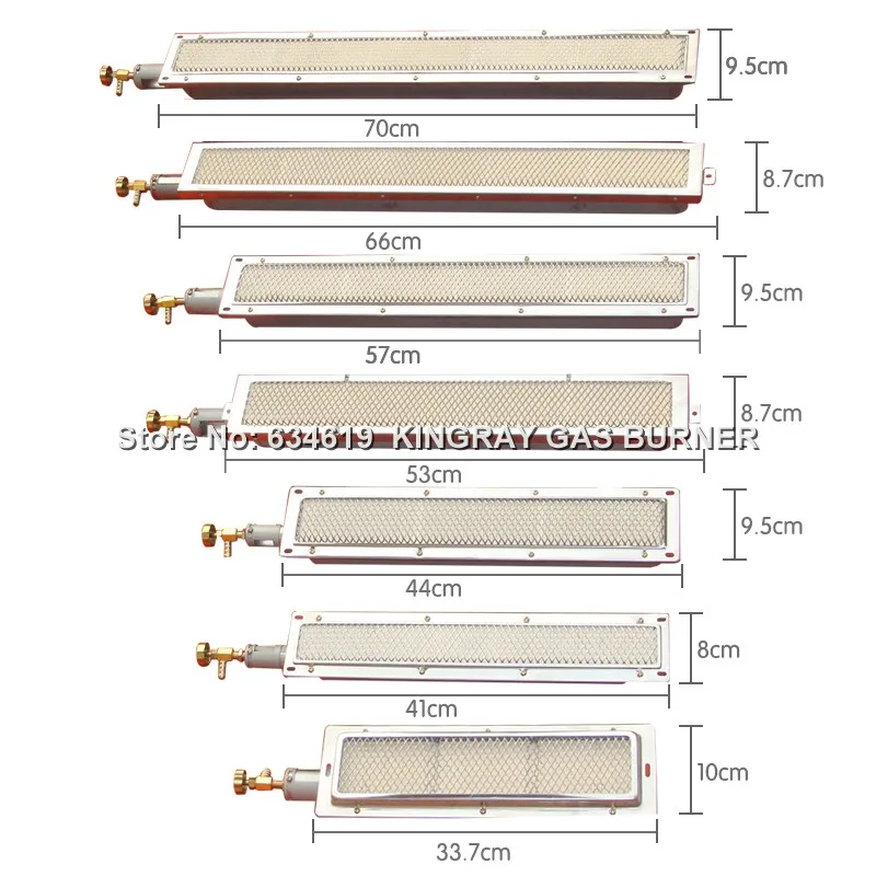 Top Quality Barbecue Infrared Ceramic Burner Stainless Steel Ceramics Gas Burner BBQ Alumunium Alloy Infrared Burner With Nozzle