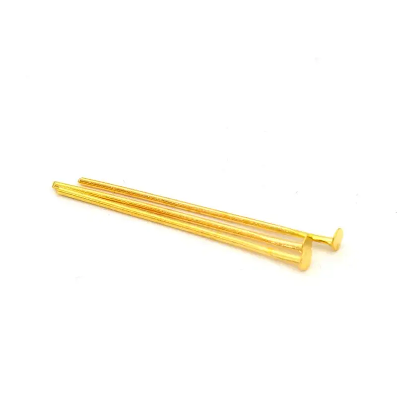 200pcs 15 20 30 35 40 45 50 60 70mm Color Metal Flat Pins For Diy Jewelry Making Needles Handmade Finding Accessories Wholesale