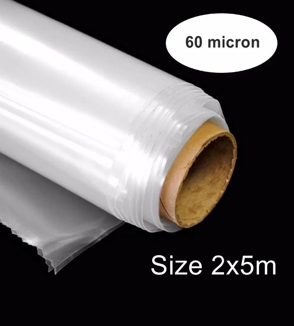 

2x5m Greenhouse Plastic Film Covering 60 micron