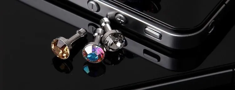

100 шт. Алмазная Пылезащитная заглушка для HTC для Samsung Galaxy s6 для iphone 6 plus 5s 5 6 Пылезащитная заглушка 3,5 мм Наушники Аксессуары для телефона
