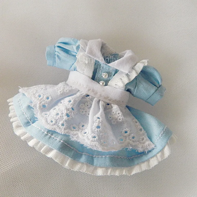 1 مجموعة لطيف البسيطة Obitsu 11 دمية خادمة فستان + المئزر ل OB11 ، 9 سنتيمتر ملابس دمى Miss cici وتتسابق الملحقات #2