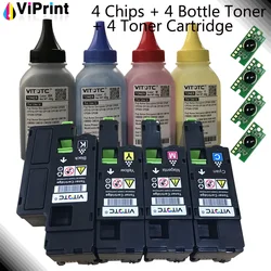 4 Pack Refill Powder Reset Chip Toner Cartridge Kit for Xerox Phaser 6020 6022 Workcentre 6025 6027 MFP Laser Printer