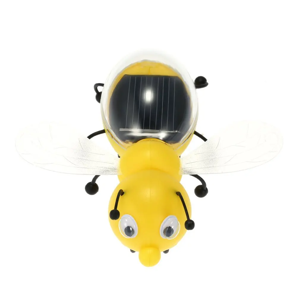 EBOYU Cute Solar Bee Solar Powered Bee Solar Toy Children's Educational Toy