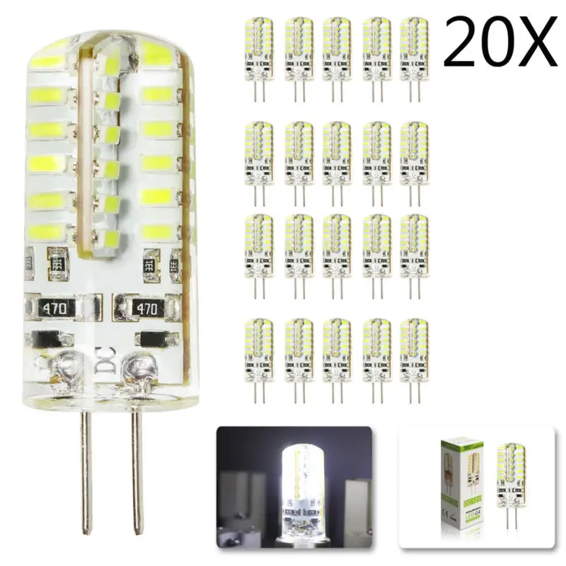 20pcs/lot 48 LED G4LED lamp DC12V 4W AC220V LED Bulb 3014SMD LED spot light warranty good quality energy saving lamp LED