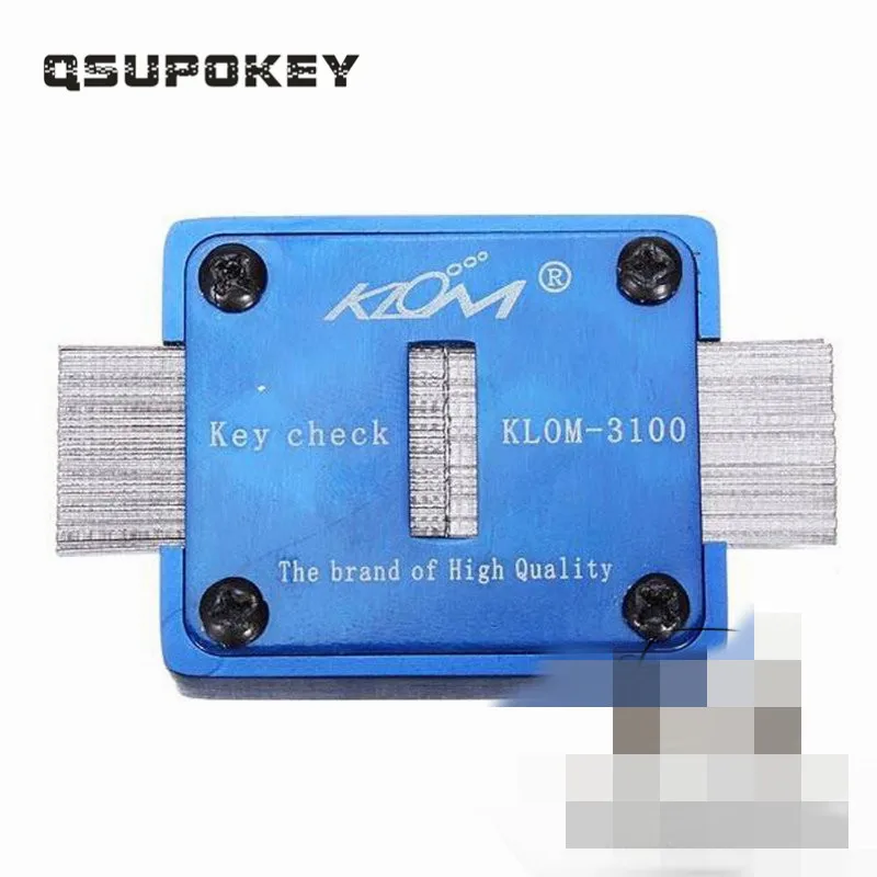 QSUPOKEY Genuine KLOM Key Check Locksmith Tools Blank Key Slot Checker KLOM-3100