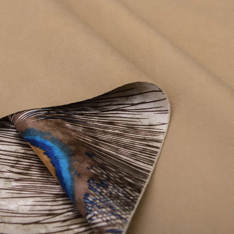 High-Grade Ice Velvet Fabric European-Style Printed Thick Handmade DIY Sofa Cloth for Home Decor