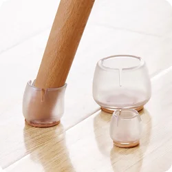 Pieds de table carrés et ronds en silicone non ald, protège-pieds de chaise, coussinets de meubles, protecteur de sol silencieux, couvre-pieds de chaise de table, 10 pièces