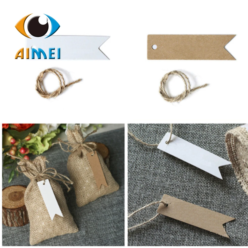 2X6Cm Kraft Paper Tags For Wedding Mini Paper Label For Diy Accessories Blank Kraft Tag Bookmarks Gift Labels Price List Handmad