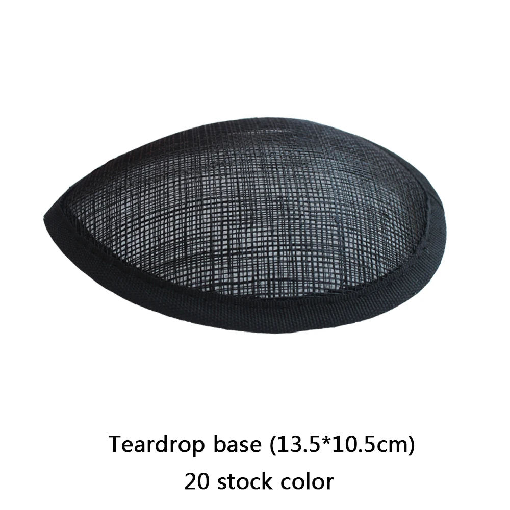 Sinamay Teardrop Base Fascinator Base for Headpiece 20pcs/lot #20Color view 3