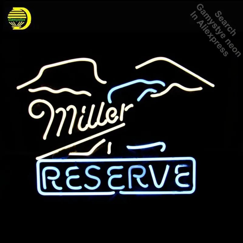 Neon Sign for Mill Reserv Logo Neon Bulb sign Iconic handcraft neon signboard coffee shop Decor neon wall light anuncio luminos