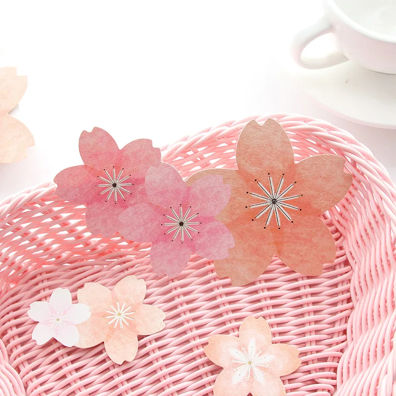 1 Pcs Creative Small Fresh Beautiful Cherry Blossom Petals Decorative Stickers Children Gift Decoration  Stationery Stickers