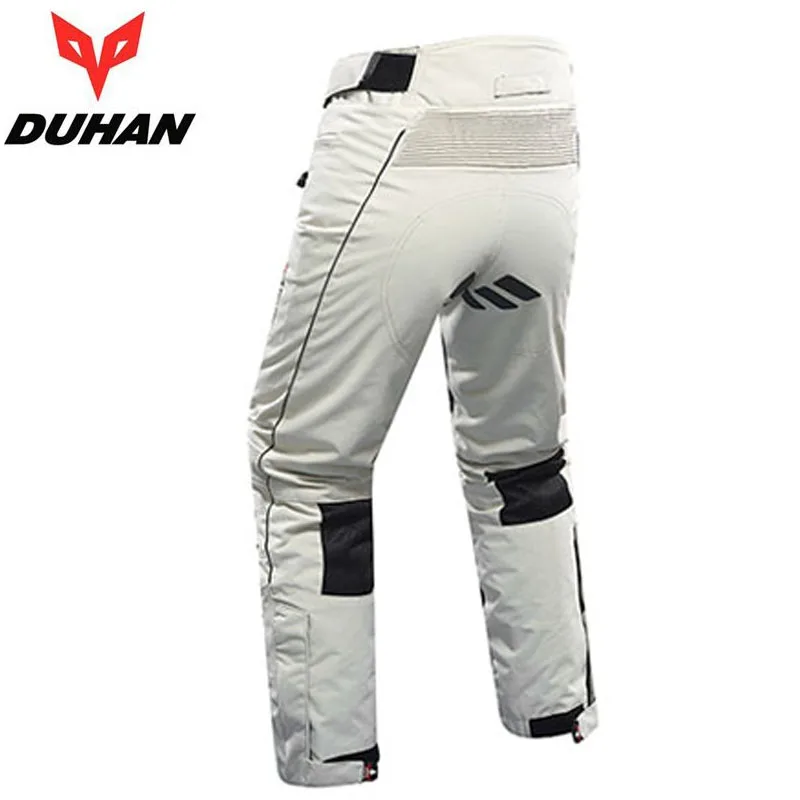 Summer Men\'s Motorcycle Biker Pants DUHAN Mesh & Oxford Fabric Motocross CE knee Motorbike Clothes Equipment for Men Trousers
