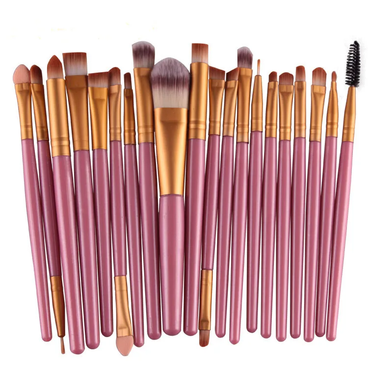 22 colors new design Pro Cosmetic Make up brushes 20pcs/set Professional Soft Facial Powder Foundation Makeup Brush Set & kits