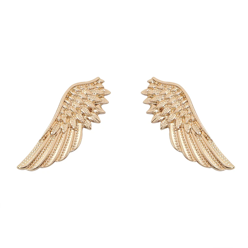 Fashion Punk Style Alloy Wings Brooch Collar Needle Personality Men And Women Wing Badge Collar Needle Party Jewelry Gift