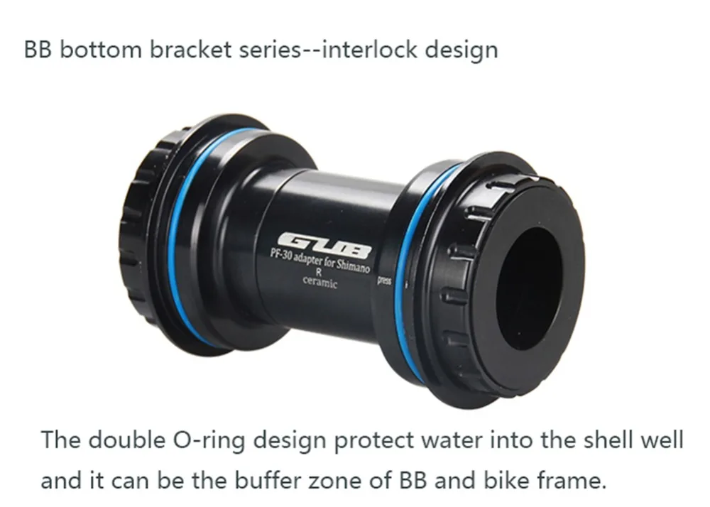 MTB Bike Bicycle parts Bottom Brackets Press fit PF30 46mm through Axle transfer to 22 24mm Adapter for Shima-no sr-am