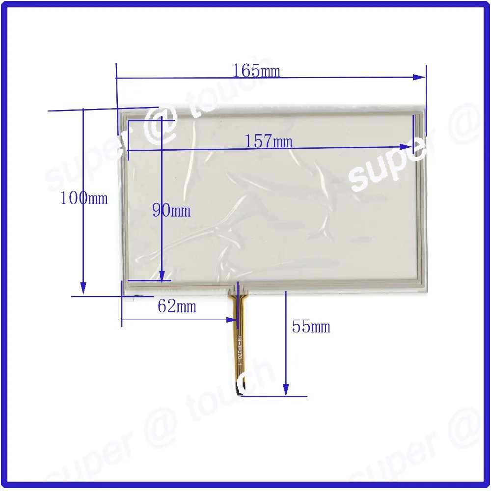 

ZhiYuSun New 165mm*100mm 7 Inch Touch Screen for GPS Car Resistance Screen the GLASS is 4 lins 165*100 this is compatible