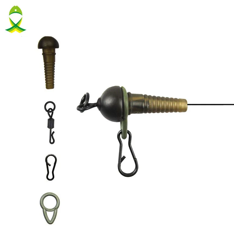 JSM Aparejos Pesca de Carpa Mangas Giratorios Anillos-Cambio Rápido - imagen 3