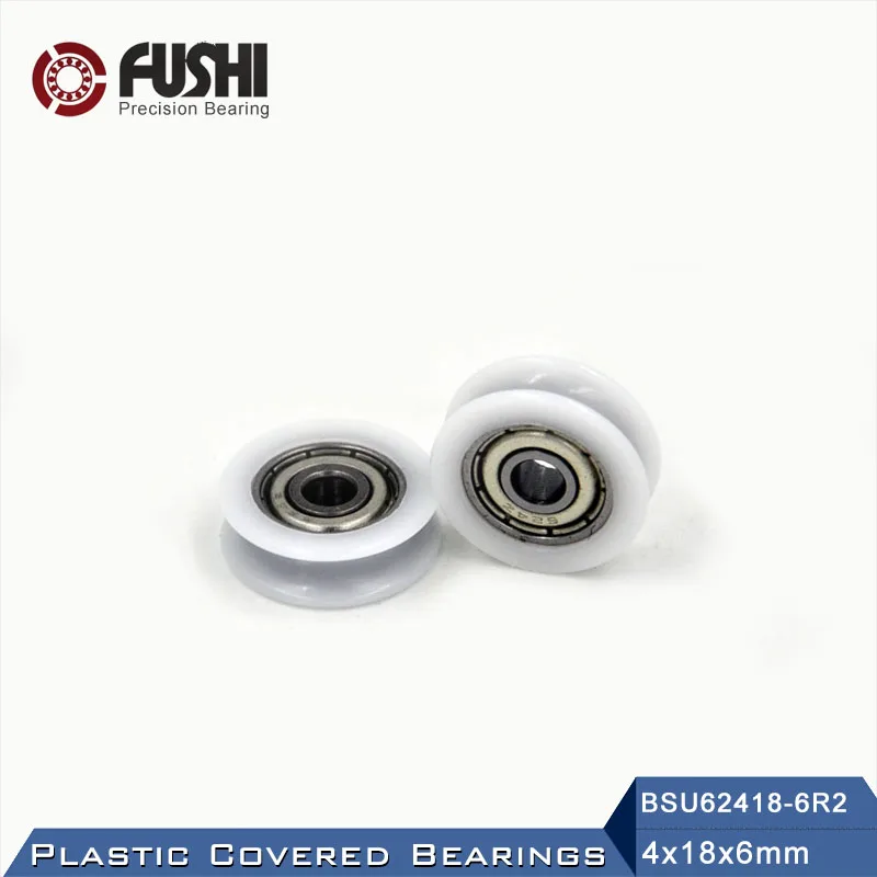 

624 ZZ Ball Bearing Covered With POM Plastic 4*18*6 mm ( 2 PCS ) Plastic Pulley Bearings 624 Z 2Z