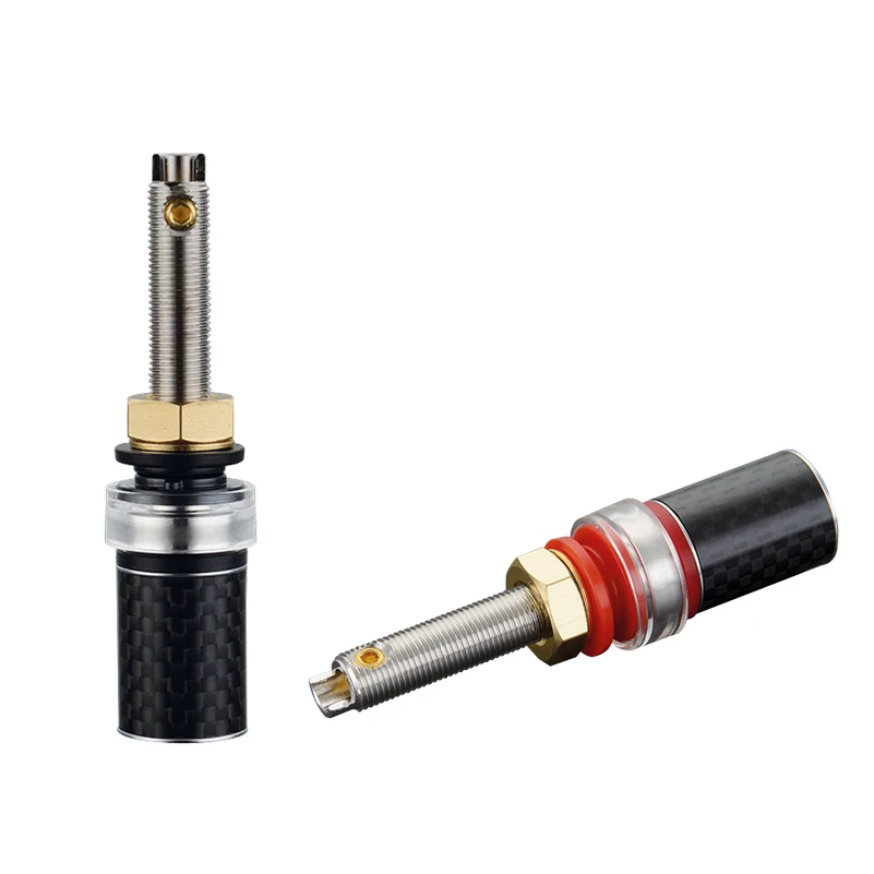 Viborg 4 stücke Hallo End Audio Binding Post Reinem Kupfer Gold/Rhodium Vernickelt Erhältlich BP614 Lautsprecher Terminals